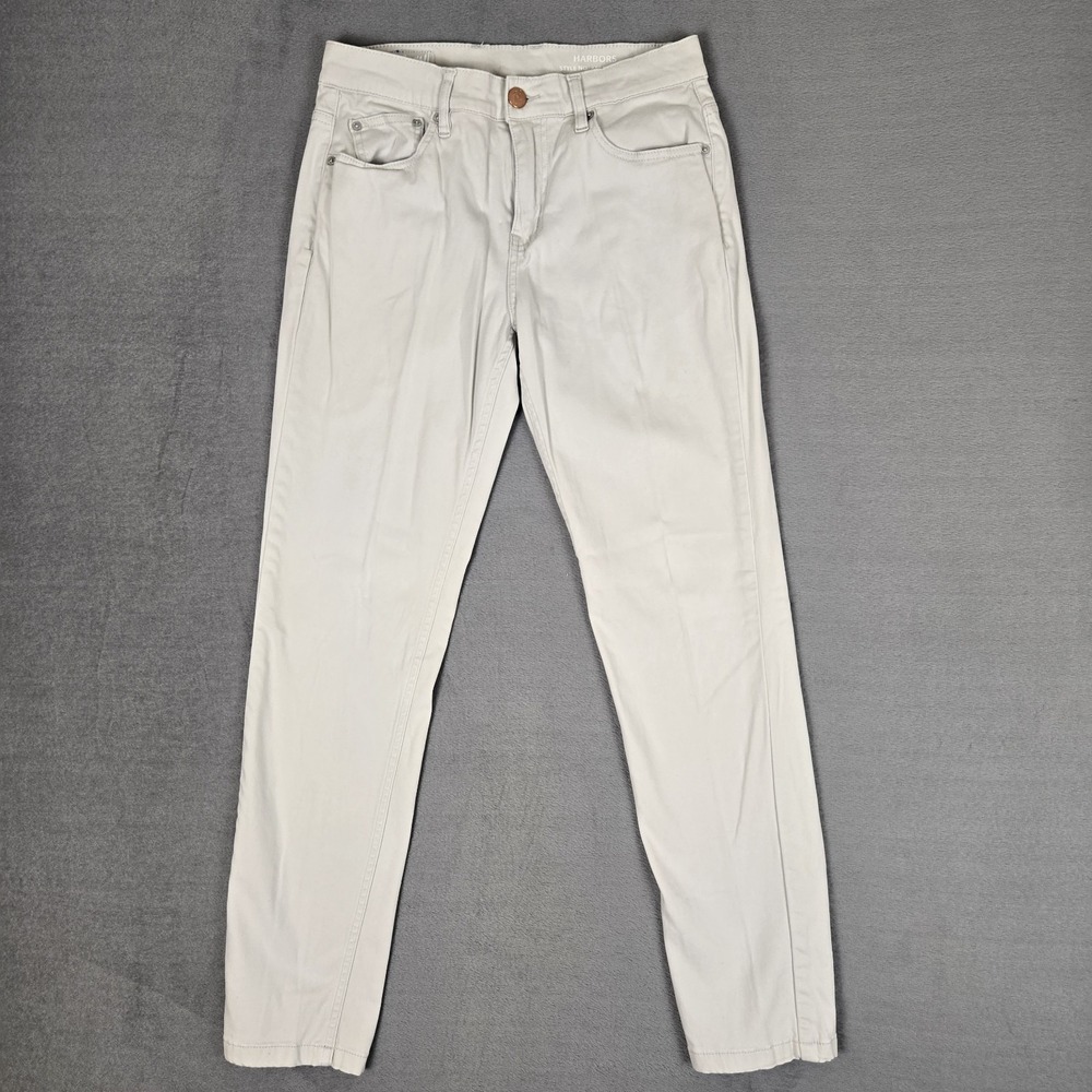 Mugsy Jeans The Harbors 5 Pocket Pants Mens 29x30‎ Ivory Beige Stretch Light